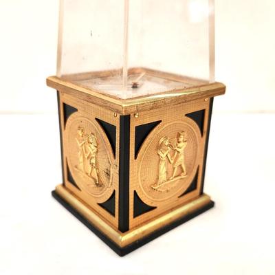 Lot #224  Jeager LeCoultre Egyptian Revival Desk Clock - Retired