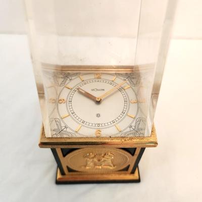 Lot #224  Jeager LeCoultre Egyptian Revival Desk Clock - Retired