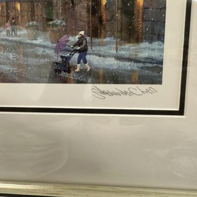 Park Avenue Winter - Alexander Chen Lithograph