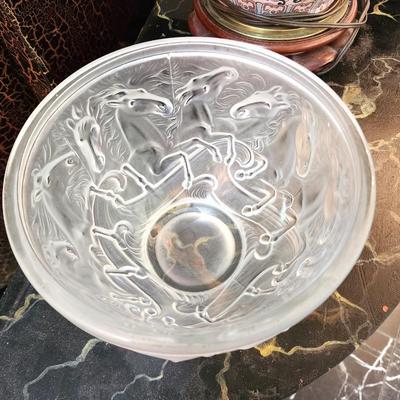Lot #233 "Horses of Neptune" Center Bowl - Artist piece - Beautiful