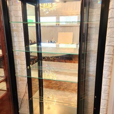 Lot #234 Jasper Original Lighted Glass Display Cabinet