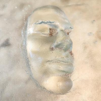 Lot #236  Wonderful Art Glass Piece - Impressed Face