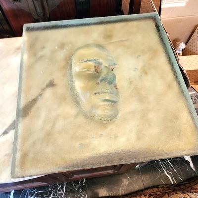 Lot #236  Wonderful Art Glass Piece - Impressed Face