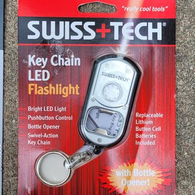 New Tire Guage, Back Scratchers, and Swiss Keychain LED Flashlight