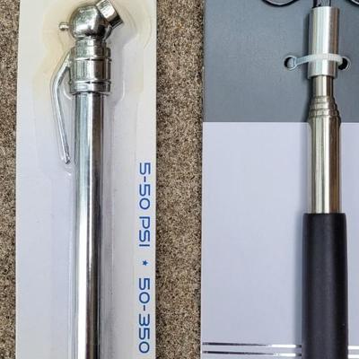 New Tire Guage, Back Scratchers, and Swiss Keychain LED Flashlight