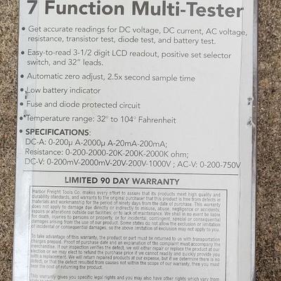 New 7 Function Multi-Tester