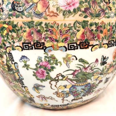 Lot #241  Decorative Jardiniere with Asian Styling