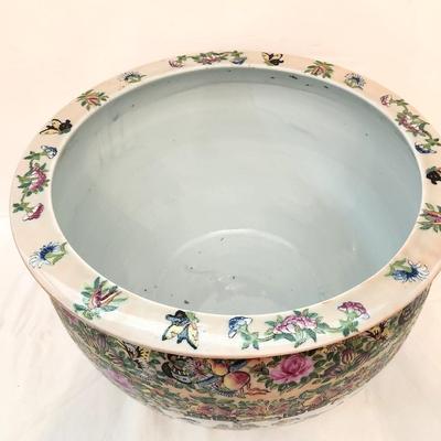 Lot #241  Decorative Jardiniere with Asian Styling
