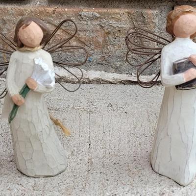 Willow Tree Angel Ornaments 'Angel of Learning' and 'Angel of Beauty'