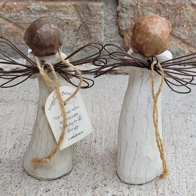 Willow Tree Angel Ornaments 'Angel of Learning' and 'Angel of Beauty'