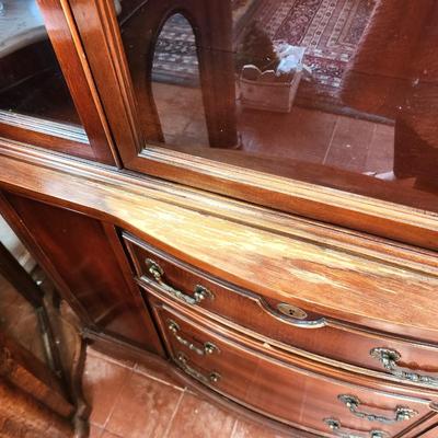 Lot #242  Vintage China Cabinet - 1960's