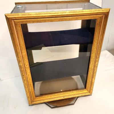 Lot #245  Small Swivel What Not Display Chest