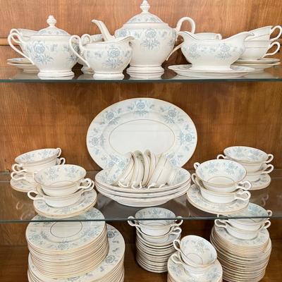 Castleton China Caprice Service for 12 Plus extras and serving pieces