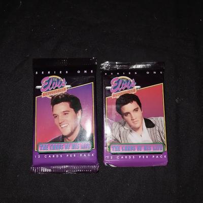 FOUR PACKS ELVIS TRADING CARDS