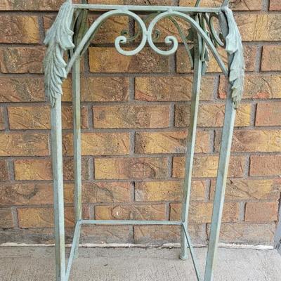 Mint Green Metal Plant Stand