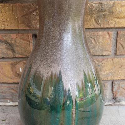 Ceramic Vase and Faux Flowers
