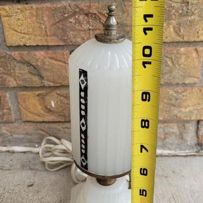 ART Deco Milk Glass Lamp