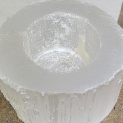 Selenite Tea Light Holder