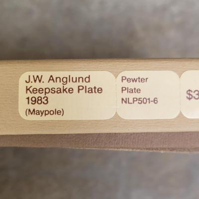 J.W. Angland 1983 Keepsake Maypole Plate