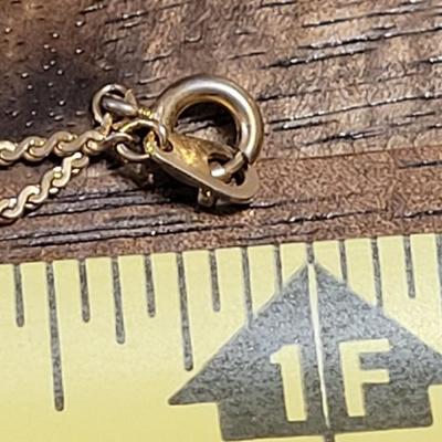 C: 10k Gold Pendant and Earrings