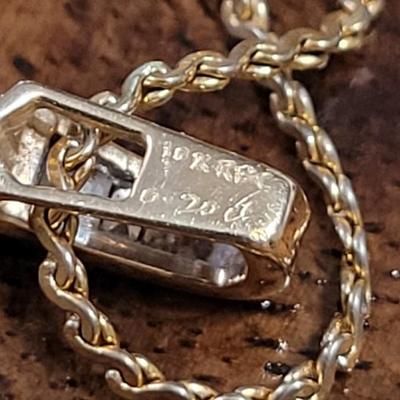 C: 10k Gold Pendant and Earrings