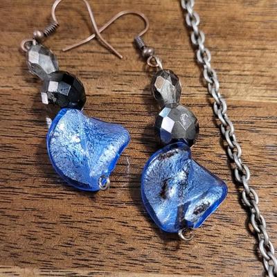 K: (3) Pairs of Earrings and a Necklace