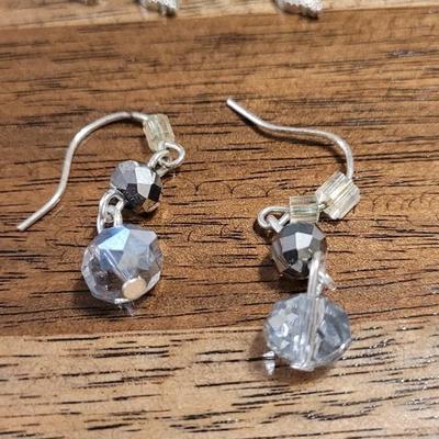 K: (3) Pairs of Earrings and a Necklace