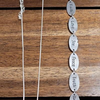 T: Inspirational Bracelet and Necklace