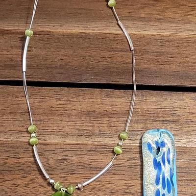 Ii: Glass Pendant Necklace & Glass Pendant
