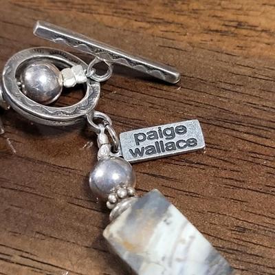 Oo: Paige Wallace - White Buffalo Turquoise, Sterling and Wild Horse Magnesite