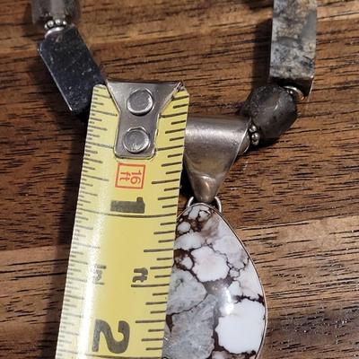 Oo: Paige Wallace - White Buffalo Turquoise, Sterling and Wild Horse Magnesite