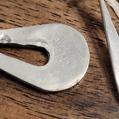 Tt: Shell & Alpaca Silver Earrings