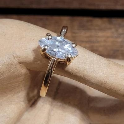 Ccc: Gold Plated Cubic Zirconia Ring
