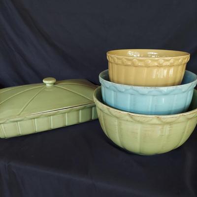 SLAH Willow House Hyacinth Nesting Bowls and Casserole Dish (K-BBL)