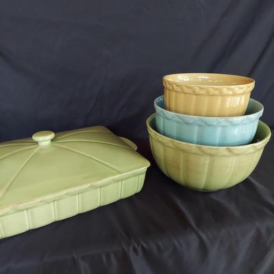 SLAH Willow House Hyacinth Nesting Bowls and Casserole Dish (K-BBL)