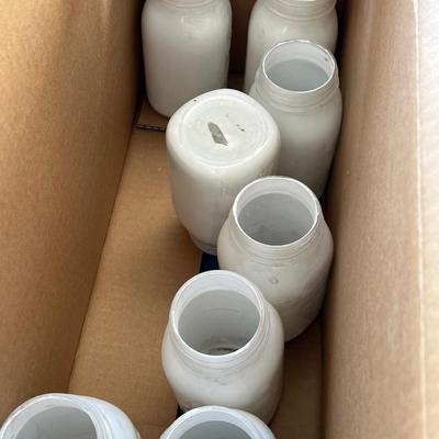 11 glass jars