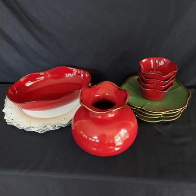 SLAH Verde and Cinnabar Dishes (K-BBL)