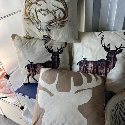 Deer elk themed throw pillows
