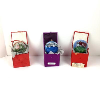 136 Reverse Hand-painted Glass Ornaments Oxford Ferry