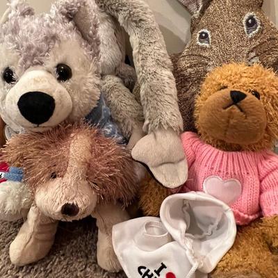 Assorted stuffed. Animals