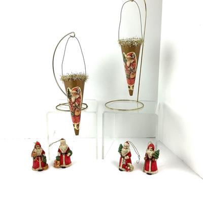 138 Victorian Style Santa Ornaments