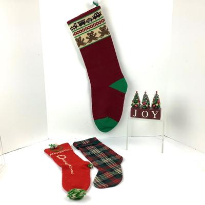 140 Vintage Christmas Stockings & JOY Decor