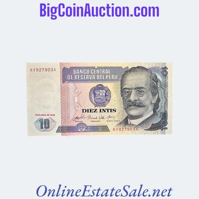 1985 PERU 10 INTIS