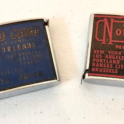 Lot #249  Lot of 2 New Orleans Vintage Advertising Measuring Tapes
