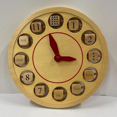 Pottery Barn Kids Learn to Tell Time Clock