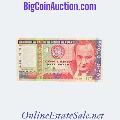 1988 PERU 50000 INTIS