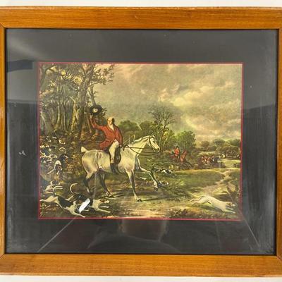Framed Hunt Scene Print by Henry Thomas Alken, 1