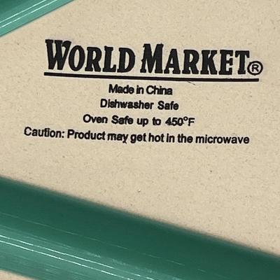 WORLD MARKET ~ Divided Ceramic Pie / Scone / Tart / Quiche Dish