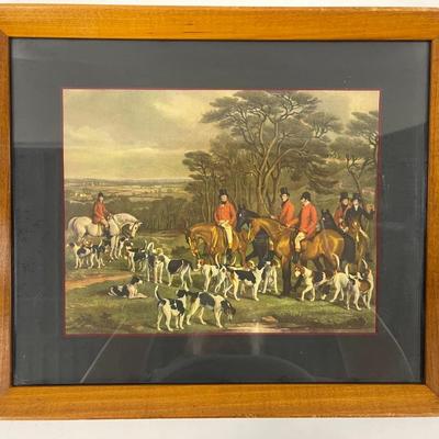 Framed Hunt Scene Print by Henry Thomas Alken, 3