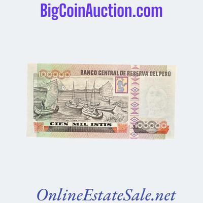 1989 PERU 100000 INTIS